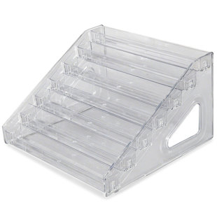 7层拼豆收纳盒亚克力阶梯式抽屉分隔收纳整理盒桌面收纳架陈列架