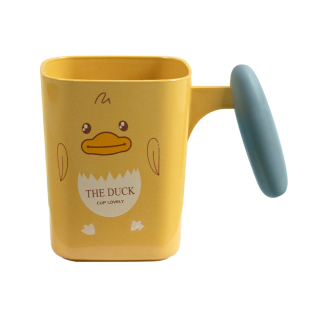 萌趣小鸭子儿童漱口杯子家用宝宝刷牙洗漱杯加厚卡通牙刷杯子牙缸