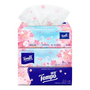 Tempo得宝樱花有香抽纸家用纸巾