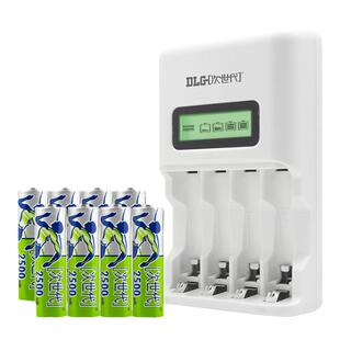 次世代5号电池大容量2500mAh四槽液晶智能充电器套装AA1.2V镍氢电池遥控器鼠标儿童玩具麦克风充电套装