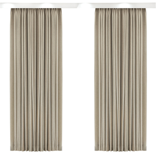 思达蓓丽棉麻遮光窗帘出口品质定制防晒隔热客厅卧室飘窗高级感