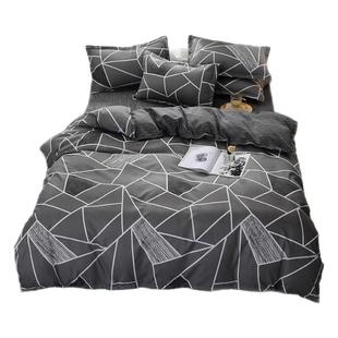 1米8x2米2被套180cmx220cm四件套秋冬仿全棉纯棉磨毛加厚被罩2米3