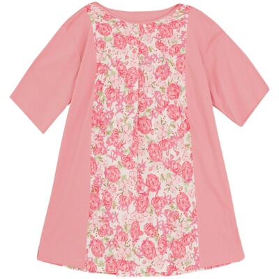 拼接薄款短袖阁兰秀文艺