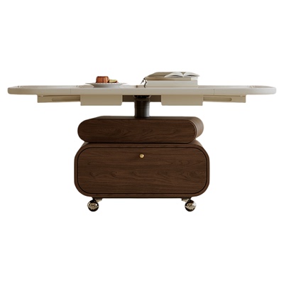 【自营】EPHDARREN/弗达伦中古设计师升降折叠茶几多功能一体餐桌