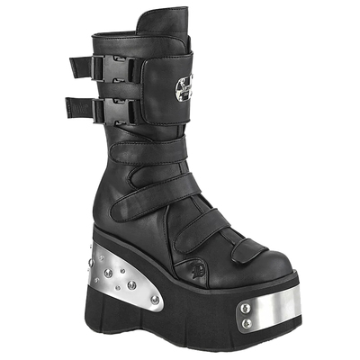 美国代购亚光厚底防水台短靴