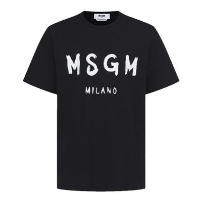 MSGMLOGO款休闲纯棉短袖T恤高级