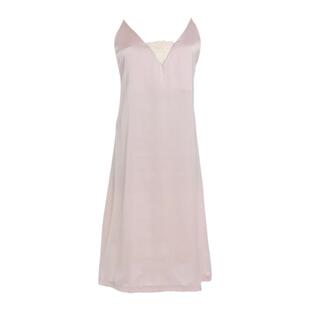 YesMyLord深V显瘦红色优雅性露背蕾丝镂空吊带裙睡裙新娘裙伴娘裙