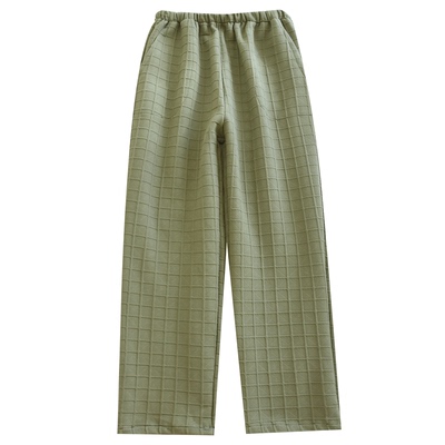 空气棉情侣秋冬加厚暗格长裤