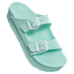 女士拖鞋博肯鞋加厚厚底增高休闲户外两条带搭扣套脚纯色夏天柔软