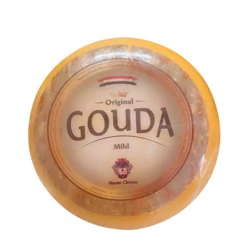 荷兰进口琪雷萨Gouda cheese 高达干酪黄波芝士奶酪500g高达黄波