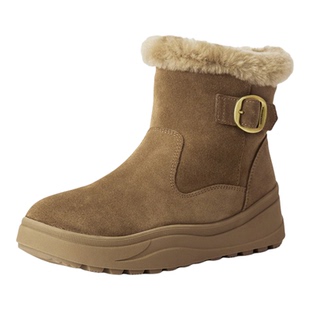 【40码】雪地靴女款2025新款冬百丽集团品牌合集加厚保暖毛绒内里