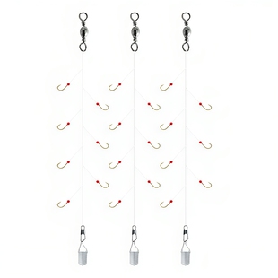 路亚七星钩串钩钓组白光金钩夜光小白条神器蓝刀专杀翘嘴鱼钩饵笼