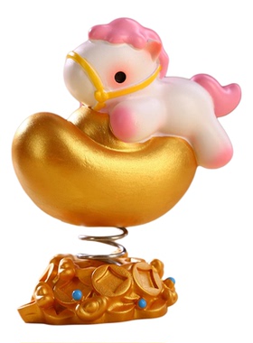 2026马年装饰品小马摆件莓有烦恼