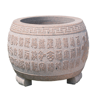 百福石雕鱼缸花盆花岗岩仿古石缸养鱼水缸石头荷花缸庭院门海包邮