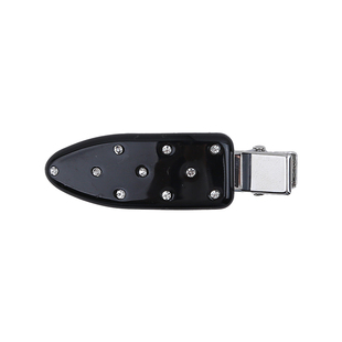 水钻醋酸无痕发夹侧边鸭嘴夹发饰黑色夹子边夹高级刘海夹发卡头饰