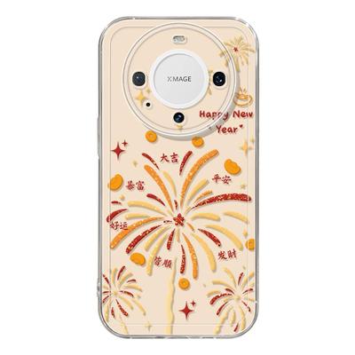 适用华为mate80pro手机壳女款mate70保护套硅胶40epro全包防摔50por软壳RS透明m60新年meta烟花pro+过年新款