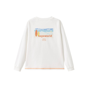 Eayakids儿童【地理卫衣】春季长袖中大童圆领休闲男女童卫衣长袖