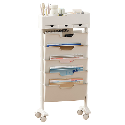 书本收纳架可移动教室桌边置物架