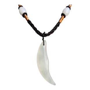 天然真玉狼牙吊坠男女款情侣项链本命年饰品儿童护身符礼物清货价