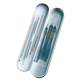 把黑头连根拔起！粉刺针细胞夹8件套装细夹黑头粉刺女镊子工具男