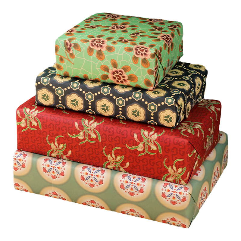 中国美术学院文创艺术包装纸传统中国风圣诞节老师生日结婚礼品纸