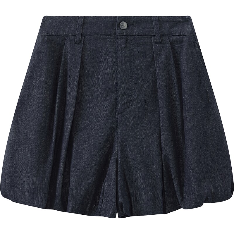 【商场同款】播26夏新品牛仔短裤女播复古蓝时髦裤子BDT2KD1686