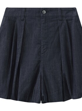 【商场同款】播26夏新品牛仔短裤女播复古蓝时髦裤子BDT2KD1686