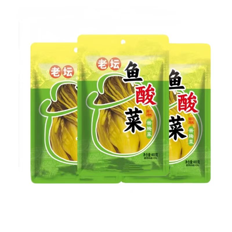 四川老壇酸菜菜魚酸菜泡酸菜袋裝400g袋裝專用酸菜酸菜魚泡青菜芥
