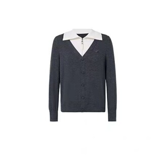 2025年秋冬新品娜家商场同款时尚简约百搭翻领针织衫套头上衣