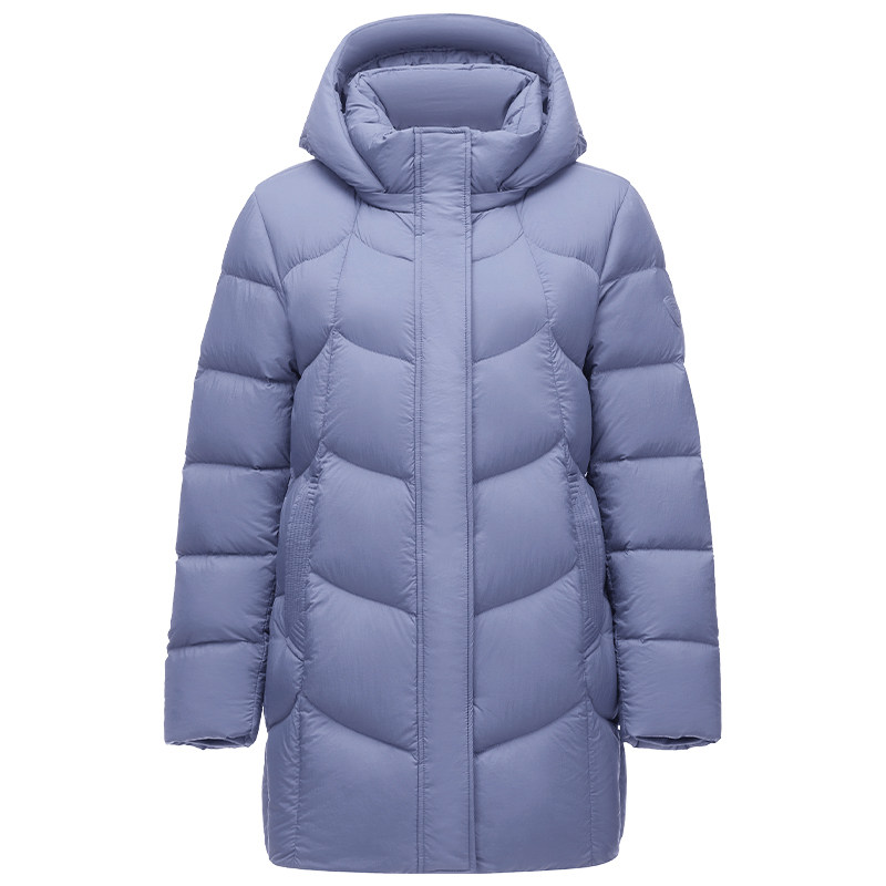 坦博尔2025新款中老年羽绒服女装短款连帽妈妈款冬季宽松保暖外套