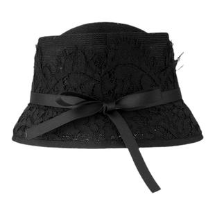 弗弗西FFX【小步舞曲】高级感蕾丝和纸定型小檐帽子女款法式盆帽