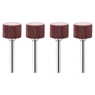 活柄百叶轮磨头带柄砂纸圈砂布轮千叶轮木工砂纸轮内磨机打磨头