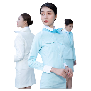 酒店前台工作服装女高端大韩空姐制服职业套装医美售楼部ktv工服