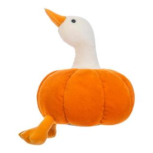 可爱南瓜变身大白鹅毛绒玩具鸭子布娃娃陪睡觉玩偶抱枕生日礼物