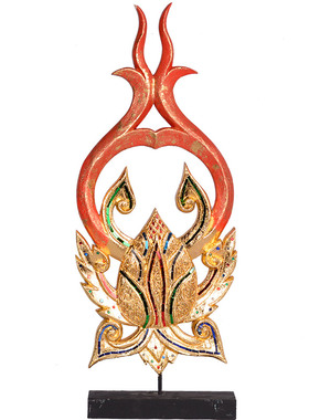 异丽玄关客房实木纳财装饰摆件