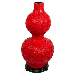 【本尼家】TH07非遗好物剔红复刻葫芦瓶艺术装饰客厅桌面玄关摆件