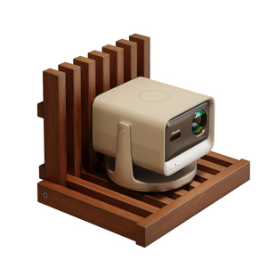 实木投影仪壁挂支架适用坚果当贝爱普生极米可折叠隐藏式置物架子