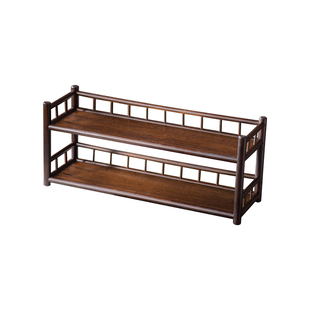 茶道茶杯架茶台壶架子茶室紫砂壶盖碗收纳摆件置物架中式双层茶棚