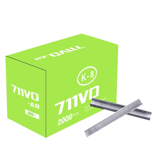 超市耗材711铝钉K-8扎口机封口机钉U型铝钉8万粒枚装铝锭塑料袋器水果蔬菜连卷袋专用打包机食品生鲜袋铝钉机