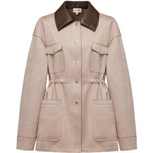 EP YAYING雅莹女装 旷野美拉德复古中长款抽绳外套 2025新款1255A