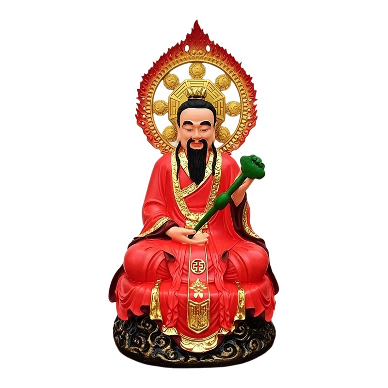 三清道祖神像树脂三清道祖神像16寸树脂原始道德天尊灵宝天尊家用
