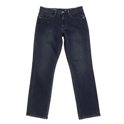 第五街防风保暖直筒休闲牛仔裤