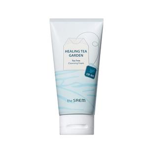 The Saem得鲜舒缓茶园茶树绿茶洁面霜温和清洁清爽控油不刺激