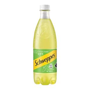 香港版玉泉忌廉汽水500mL*4瓶Schweppes奶油味汽水碳酸饮料网红