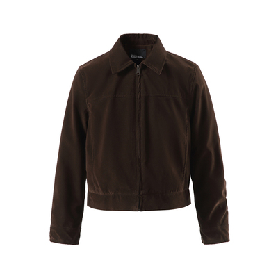 男道美式cleanfit复古老钱风夹克男女款秋季短款外套翻领正肩上衣