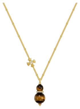 辛芷蕾同款耳环虎眼石镶钻葫芦耳饰原创高级感锁骨链