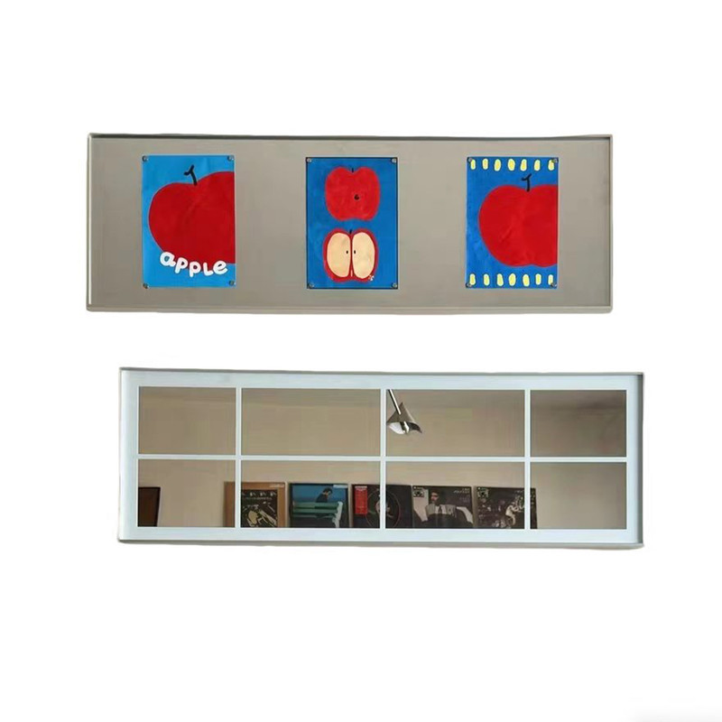 磁吸餐厅墙面装饰画包豪斯不锈钢镜子画创意可涂鸦照片墙客厅壁饰