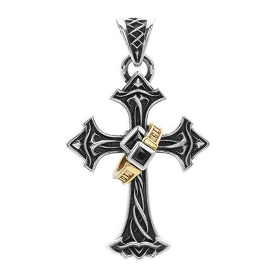 ROCKRIDE守护十字吊坠925纯银
