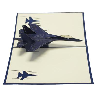 定制歼1116歼20歼15舰载机教师八一建军生节日通用立体国庆贺卡片