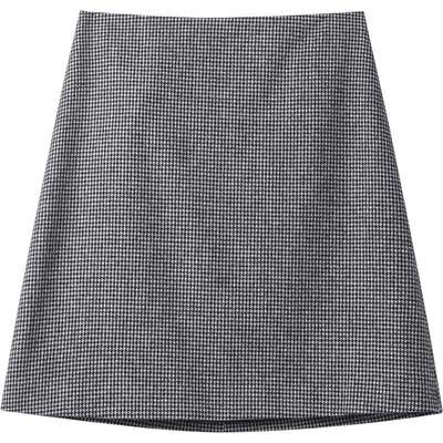 【播奥莱】播秋季新款羊毛呢格纹半身裙女显瘦气质裙子DDR4BD5101
